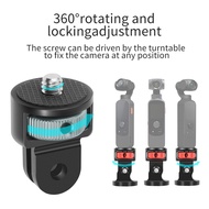 Mini Tripod Adapter 360 Swivel 1/4" Screw Converter Mount w M5 Thumbscrew for GoPro Insta360 X5 X4 X