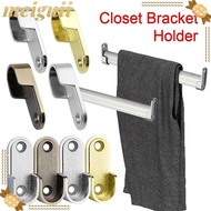 MEIGUII 2Pcs Rod Holder Hanging Rod 16mm Furniture Hardware U Shape