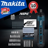 10years warranty Japan Makita electric drill 105pcs Cordless Rechargeable Cordless Electric Screwdriver Drill Screwdrive
