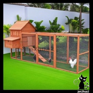 Outdoor Large Waterproof Chicken Cage Solid Wood Chicken Coop Rabbit Nest House Pet house Ayam Kayu 