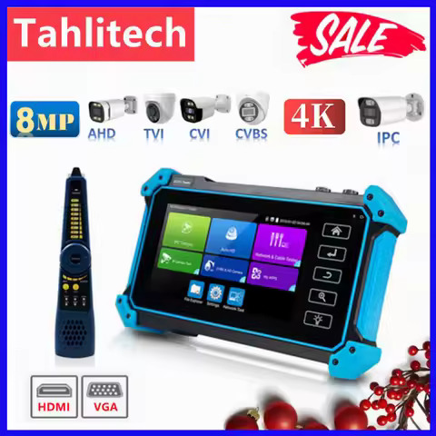 Ipc Tester IPC-5200C Plus CCTV Tester Digital RJ45 Network Cable Tester LAN CFTV Camera Tester VGA M