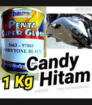 Cat Penta Hitam Candy Tone Black Penta Super Gloss Black Hitam 1 kg 1 kilo Cat Mobil Motor