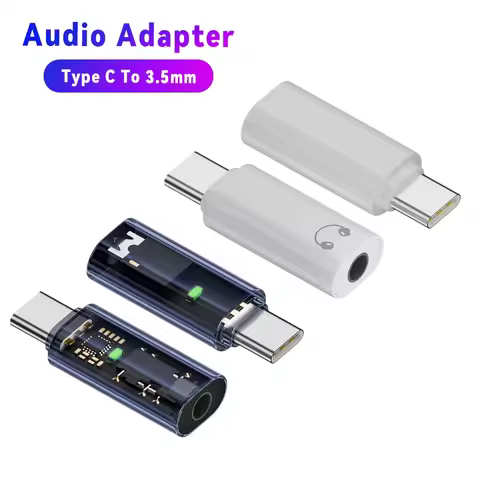Type C To 3.5mm Audio Adapter USB Type C To 3.5mm Aux Adapter Earphone AUX Adapter for iPhone 15 Sam