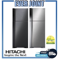 Hitachi R-V560P7MS [450L]  2-Door Fridge + Free Disposal