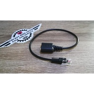 Computer Headset Converter Cable For Use With RJ9 1pc 30cm Pro Telephone Dual 3.5mm to RJ9