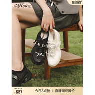 73hours Women's Shoes Slightly Sweet Mark Autumn New Style Ballet Style Thick-Soled Daddy Shoes Wome