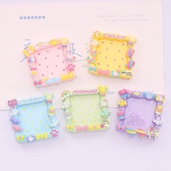 Pastel color cartoon frame solid glossy flatback charm for diy craft