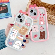 Thai Stock INS Pink Pig Case for Vivo Y11 Y21 Y17S Y12 Y17 Y20 Y15 Y16 Y15S Y02S Y22 Y36 Y16 Y33S Y0