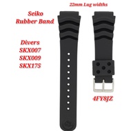 Seiko Rubber Watch Band Original 22mm Divers SKX007 SKX009 SKX175