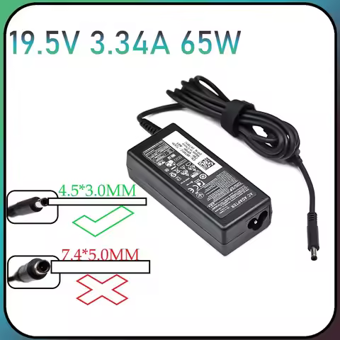 19.5V 3.34A 65W 4.5*3.0mm Laptop Charger Adapter For Dell Inspiron 15 3551 3552 3558 5551 5552 5555 
