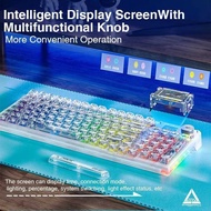 AULA F98PRO Wireless Mechanical Keyboard Bluetooth Hot Swappable Transparent RGB Backlit Custom Gami