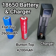 18650 Battery for Vape Portable Fan Flashlight 2600mAh 4200mAh