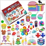 ⭐ 23Pcs Pop On It Fidget Toy Christmas New Year Countdown Advent Calendar Childrens Gift