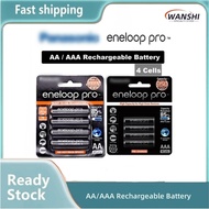 Eneloop Pro AA & AAA Rechargeable Battery 1.2V Ni-MH - 2500mAh (AA) / 950mAh (AAA) 4 Cells