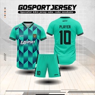 Jersey Olahraga Printing Murah Premium Custom Nama, Jersey Futsal Full Printing, Setelan Baju Futsal Keren Free Desain