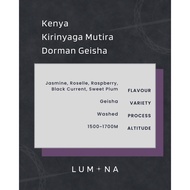 -Roasted Coffee Bean- Kenya Kirinyaga Mutira Dorman Geisha Washed | Specialty | Freshly Roasted