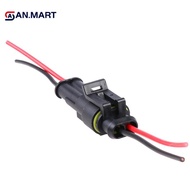 AN.MART 2Pin Sealed Waterproof Electrical Wire Connector Plug Auto Connector With Cable MY