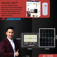 JD solar light แท้100% JD-18100 -18500 ไฟled โซล่าเซล  รับประกัน โคมไฟโซล่าเซลล์ สปอร์ตไลท์ หลอดไฟ led โซล่าเซลไฟ บ้าน พร้อมรีโมท ไฟโซล่าเซลล์