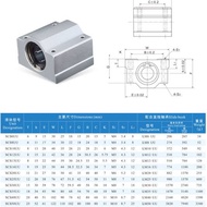 KS99 SCS16UU Linear bearing otion ball slide block bushing 3D Printer CNC
