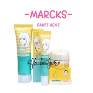 MARCKS PAKET ACNE TANPA BEDAK ( untuk kulit berminyak / berjerawat )