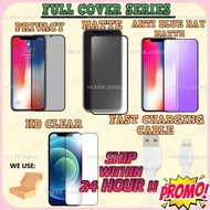 Honor FULL MATTE PRIVACY 50 90 Lite 200 Smart 400 Play 10 9X Pro View 20 8X Tempered Glass