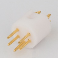 Turnlabe 5Pins M DIN Gold Plated Connector Plug Turntable Tonearm 5 Pin Male DIN Connector for REGA 