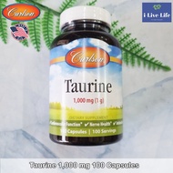 ทอรีน Taurine 1000 mg (1 g) 100 Capsules - Carlson