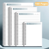 Spring Notebook A5/B5/A4 Loose Leaf Refill Papers Notepads Binder Coil Refillable Notebooks 80sheets