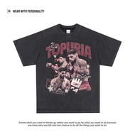 UFC Hunter Ilia Topuria Loose Short Sleeve Print Vintage T-Shirt