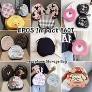 【Ready】For EPOS Impact 860T Headphone Hard Case Fun Cartoon Headset Earpads EVA Casing Box