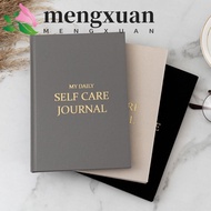 MENGXUAN Gratitude Journal, A5 Cloth Cover Five-minute Journal, Self-Care Notebook English Version H