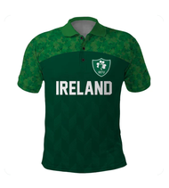 Custom Ireland Rugby Go Shamrocks Polo Shirt Lt03 289-Free CUSTOM NAME NUMBER FOR YOU
