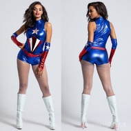 ✨24 Hours Delivery✨Halloween Costume Adult Female Spiderman Captain America Supergirl Costume Export