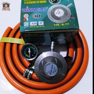 Regulator Matic BIOGAS WINN GAS W 777 M Selang Gas LPG 700 PSI ASLI DN