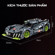 Đồ Chơi Lắp Ráp Kiểu Lego Mô Hình Siêu Xe Peugeot 9X8 Hybrid Tỉ Lệ 1:14 Điều Khiển Từ Xa RC No.JKC71
