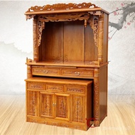 W-8&amp; 3xSolid Wood Altar Household Clothes Closet Altar Economical Cabinet Chinese Style Buddha Cabinet Elm Altar Guanyin