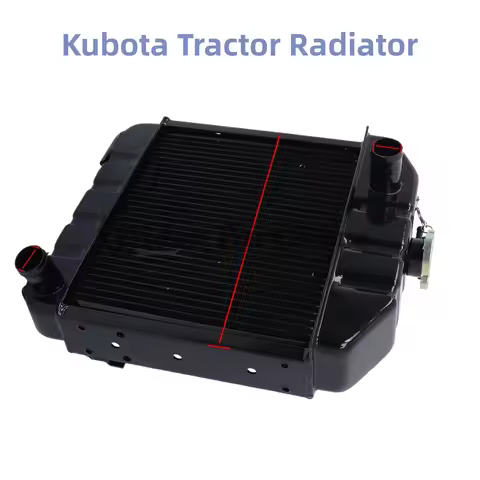 Aluminum Radiator For Kubota Tractors B6100 B7100 B6100HST-E & B7100HST-DT 15553-72060 15553-72110 1