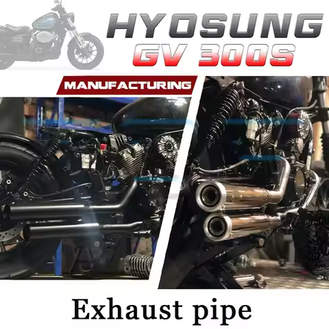 Adjustable silent HYOSUNG GV300S dual exhaust pipe S300GV gv300s GV300s gv300S s300gv s300GV S300gv