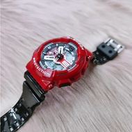 GA-110 Ducati Red Black motorcycle series watch resin watch strap HV647