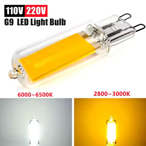 10~1PCS G9 LED Light Bulb Energy-saving Bulb AC110V 220V Super Bright Glass Lamp Constant Power Ligh