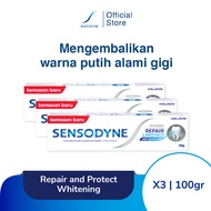 Sensodyne Toothpaste Pasta Gigi Sensitif Repair & Protect Memperbaiki Secara Menyeluruh + Gigi Putih