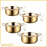 [Lovoski1] Korean Ramen Cooking Pot Cooking Pot Multipurpose Household Instant Noodles Pot