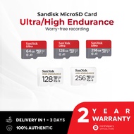 Sandisk High Endurance/Ultra 64gb 128gb 256gb MicroSD Memory Card