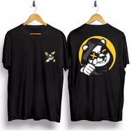 PANDA THUMB T-SHIRT PANDA/ MOTIF T-SHIRT MEN'S/ T-SHIRT FRONT AND BACK SCREEN PRINTING
