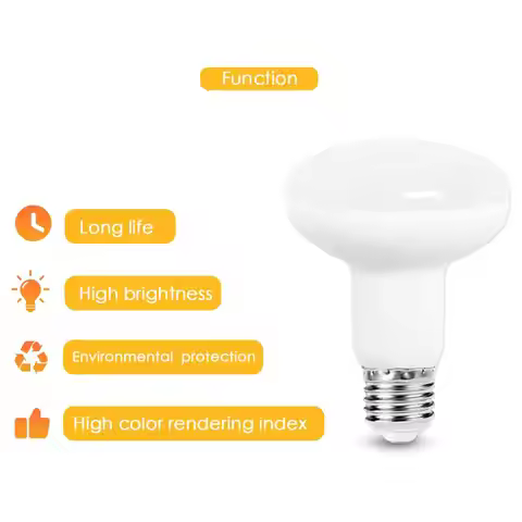 6PCS Dimmable E14 E27 Bulb bathroom light R50 R63 R80 5W 7W 9W 12W 15W Hight Lumen 3000K 6000K Natur