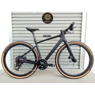 TWITTER Gravel V1 Carbon Fibre Bike | All Terrain Hybrid Road Bicycle 24 Speed Full Hydraulic Brakes