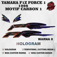 Hologram F1Z R Fiz R Striping Sticker Force 1 1998 carbon 1