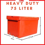 75 Liter Heavy Duty Cooler box/Ice box/Ice bucket/Tong ais/Plastic Ice Tong