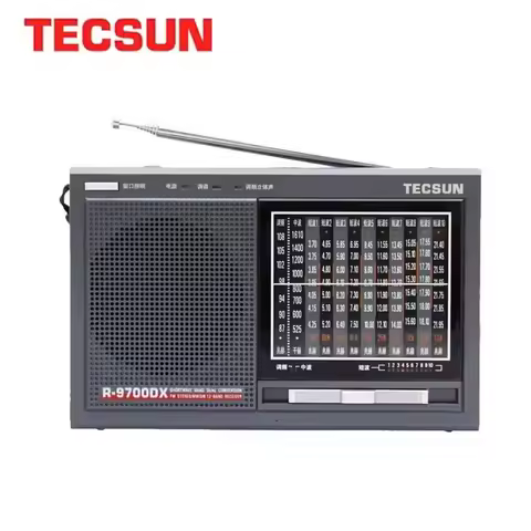 TECSUN R-9700DX Original Guarantee SW/MW High Sensitivity World Band Radio Receiver With Speaker Tec