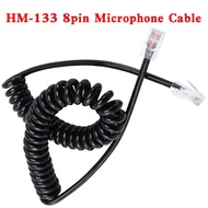 Kord Kabel Mikrofon 8pin untuk Mikrofon Pembesar Suara Radio Mudah Alih Icom HM-98 HM-133 HM-133v HM